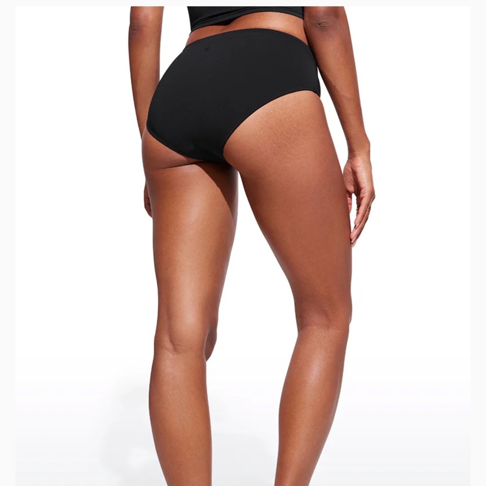CRZ YOGA Mid Waisted Black Bikini Bottoms, size xs NWT - Picture 2 of 7